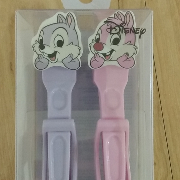 Miniso Disney Chip and Dale Lavender Pink Hair Clips Set of 2 - Picture 6 of 7
